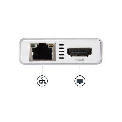 StarTech USB-C Multiport Adapter 4K HDMI, GbE, USB-A 3.0 x 2 Hub - White DKT30CHPDW (3 Years Manufacture Local Warranty In Singapore) Online