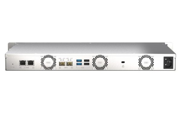 QNAP Short depth 1U rackmount 4-bay NAS  M.2 NVMe SSD caching with 4GB RAM (QN-TS-435XeU-4G) (3 Years Manufacture Local Warranty In Singapore)-EOL Sale