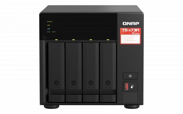 QNAP  4-Bay NAS AMD Ryzen quad-core 2.2 GHz 2.5GbE NAS supports M.2 NVMe SSD (QN-TS-473A-8G) (3 Years Manufacture Local Warranty In Singapore) Supply