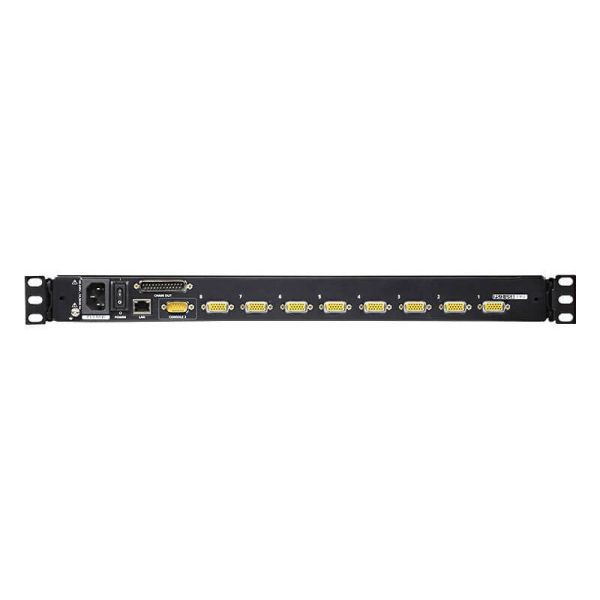 Aten 1-Local Remote Share Access 8-Port PS 2-USB VGA Single Rail LCD KVM over IP switch- CL5708IN (1 Year Manufacture Local Warranty In Singapore) Supply