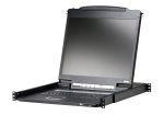 Aten Lightweight Single Rail LCD Console (PS 2-USB, VGA)- CL3000 (1 Year Manufacture Local Warranty In Singapore) Cheap